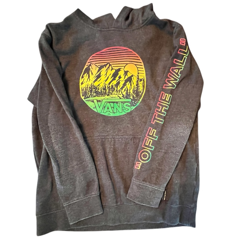 Vans Off the Wall hoodie sweatshirt gray youth XL